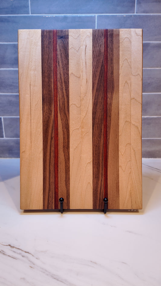 Cutting Board - Walnut, Maple and Bloodwood